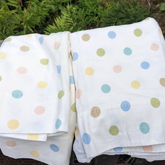 Company Store 100% cotton queen flat sheet an pillow cases - Picture 1 of 2